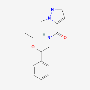 molecular formula C15H19N3O2 B6702478 N-(2-ethoxy-2-phenylethyl)-2-methylpyrazole-3-carboxamide 