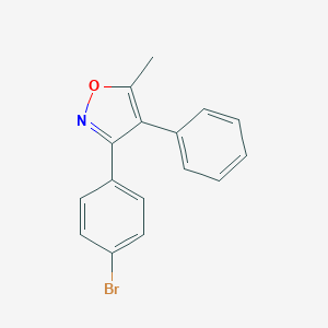 molecular formula C16H12BrNO B067026 3-(4-Bromophenyl)-5-methyl-4-phenylisoxazole CAS No. 181697-19-8