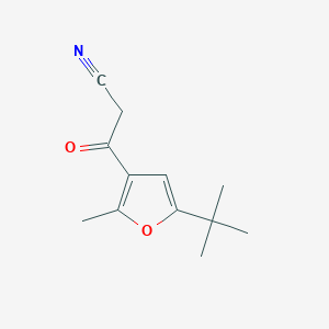3-(5-Tert-butyl-2-methylfuran-3-yl)-3-oxopropanenitrile