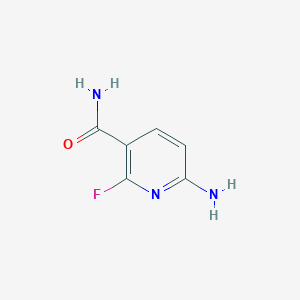 molecular formula C6H6FN3O B067031 6-氨基-2-氟烟酰胺 CAS No. 175357-99-0