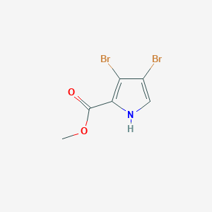 molecular formula C6H5Br2NO2 B067034 Methyl 3,4-dibromo-1H-pyrrole-2-carboxylate CAS No. 186837-23-0