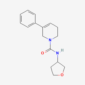 molecular formula C16H20N2O2 B6704132 N-(oxolan-3-yl)-5-phenyl-3,6-dihydro-2H-pyridine-1-carboxamide 