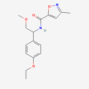 molecular formula C16H20N2O4 B6704211 N-[1-(4-ethoxyphenyl)-2-methoxyethyl]-3-methyl-1,2-oxazole-5-carboxamide 