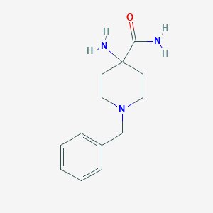 molecular formula C13H19N3O B067043 4-Amino-1-benzylpiperidine-4-carboxamide CAS No. 170921-49-0