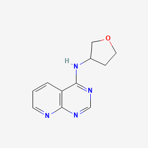 molecular formula C11H12N4O B6705556 N-(oxolan-3-yl)pyrido[2,3-d]pyrimidin-4-amine 