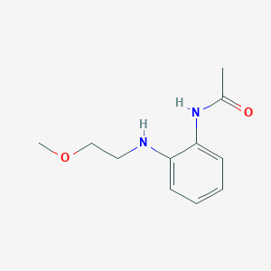 molecular formula C11H16N2O2 B6705912 N-[2-(2-methoxyethylamino)phenyl]acetamide 
