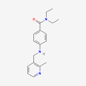 molecular formula C18H23N3O B6706576 N,N-diethyl-4-[(2-methylpyridin-3-yl)methylamino]benzamide 