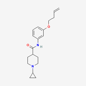 molecular formula C19H26N2O2 B6706612 N-(3-but-3-enoxyphenyl)-1-cyclopropylpiperidine-4-carboxamide 