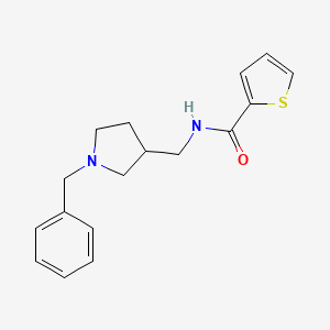 molecular formula C17H20N2OS B6706898 N-[(1-benzylpyrrolidin-3-yl)methyl]thiophene-2-carboxamide 