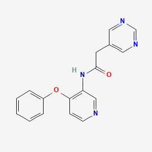 molecular formula C17H14N4O2 B6707321 N-(4-phenoxypyridin-3-yl)-2-pyrimidin-5-ylacetamide 