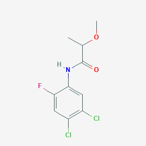 molecular formula C10H10Cl2FNO2 B6707577 N-(4,5-dichloro-2-fluorophenyl)-2-methoxypropanamide 