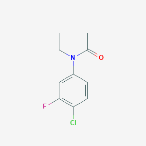 molecular formula C10H11ClFNO B6708050 N-(4-chloro-3-fluorophenyl)-N-ethylacetamide 