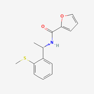 molecular formula C14H15NO2S B6708081 N-[(1S)-1-(2-methylsulfanylphenyl)ethyl]furan-2-carboxamide 