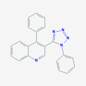 Quinoline, 4-phenyl-3-(1-phenyl-5-tetrazolyl)-