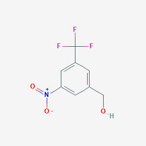 molecular formula C8H6F3NO3 B067092 [3-Nitro-5-(trifluoromethyl)phenyl]methanol CAS No. 180146-66-1