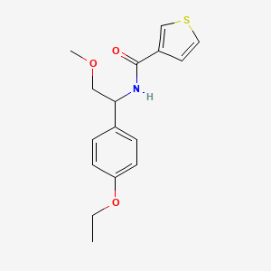 molecular formula C16H19NO3S B6710569 N-[1-(4-ethoxyphenyl)-2-methoxyethyl]thiophene-3-carboxamide 
