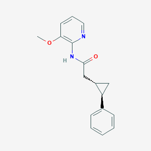 molecular formula C17H18N2O2 B6711416 N-(3-methoxypyridin-2-yl)-2-[(1S,2R)-2-phenylcyclopropyl]acetamide 