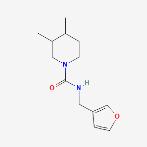 molecular formula C13H20N2O2 B6712625 N-(furan-3-ylmethyl)-3,4-dimethylpiperidine-1-carboxamide 