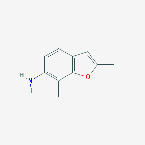 molecular formula C10H11NO B067129 2,7-Dimethylbenzofuran-6-amine CAS No. 187267-90-9