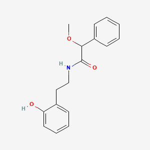 molecular formula C17H19NO3 B6712991 N-[2-(2-hydroxyphenyl)ethyl]-2-methoxy-2-phenylacetamide 