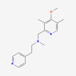 molecular formula C17H23N3O B6713126 N-[(4-methoxy-3,5-dimethylpyridin-2-yl)methyl]-N-methyl-2-pyridin-4-ylethanamine 