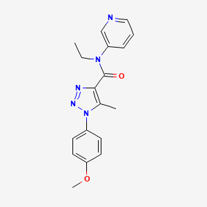 molecular formula C18H19N5O2 B6713242 N-ethyl-1-(4-methoxyphenyl)-5-methyl-N-pyridin-3-yltriazole-4-carboxamide 
