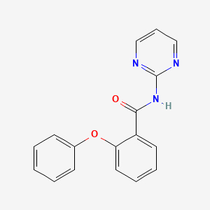 molecular formula C17H13N3O2 B6713582 2-phenoxy-N-pyrimidin-2-ylbenzamide 