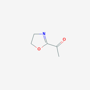 molecular formula C5H7NO2 B067136 1-(4,5-Dihydro-1,3-oxazol-2-yl)ethanone CAS No. 185444-98-8