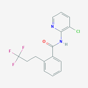 molecular formula C15H12ClF3N2O B6714230 N-(3-chloropyridin-2-yl)-2-(3,3,3-trifluoropropyl)benzamide 