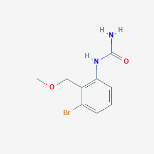 molecular formula C9H11BrN2O2 B6714538 [3-Bromo-2-(methoxymethyl)phenyl]urea 