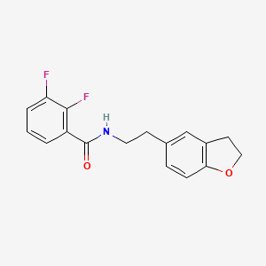 molecular formula C17H15F2NO2 B6714611 N-[2-(2,3-dihydro-1-benzofuran-5-yl)ethyl]-2,3-difluorobenzamide 