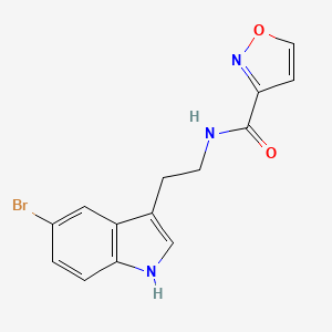 molecular formula C14H12BrN3O2 B6715012 N-[2-(5-bromo-1H-indol-3-yl)ethyl]-1,2-oxazole-3-carboxamide 