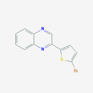 molecular formula C12H7BrN2S B067159 2-(5-Bromo-2-thienyl)quinoxaline CAS No. 175135-75-8