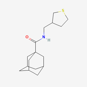 molecular formula C16H25NOS B6716279 N-(thiolan-3-ylmethyl)adamantane-1-carboxamide 