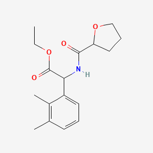 molecular formula C17H23NO4 B6716690 Ethyl 2-(2,3-dimethylphenyl)-2-(oxolane-2-carbonylamino)acetate 