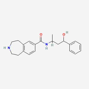 molecular formula C21H26N2O2 B6716855 N-(4-hydroxy-4-phenylbutan-2-yl)-2,3,4,5-tetrahydro-1H-3-benzazepine-7-carboxamide 