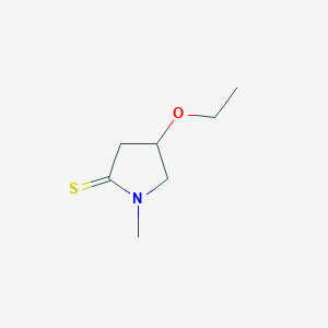 molecular formula C7H13NOS B067170 1-Methyl-4-ethoxypyrrolidine-2-thione CAS No. 190193-02-3