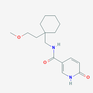 molecular formula C16H24N2O3 B6717067 N-[[1-(2-methoxyethyl)cyclohexyl]methyl]-6-oxo-1H-pyridine-3-carboxamide 