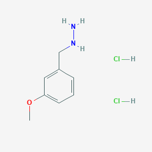 molecular formula C8H14Cl2N2O B067172 3-Methoxybenzylhydrazine dihydrochloride CAS No. 194242-26-7