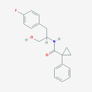 molecular formula C19H20FNO2 B6717528 N-[1-(4-fluorophenyl)-3-hydroxypropan-2-yl]-1-phenylcyclopropane-1-carboxamide 