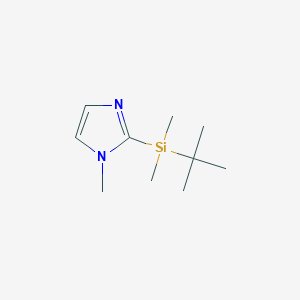 molecular formula C10H20N2Si B067176 2-(tert-Butyldimethylsilyl)-1-methyl-1H-imidazole CAS No. 160425-48-9