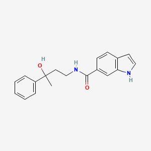molecular formula C19H20N2O2 B6717912 N-(3-hydroxy-3-phenylbutyl)-1H-indole-6-carboxamide 