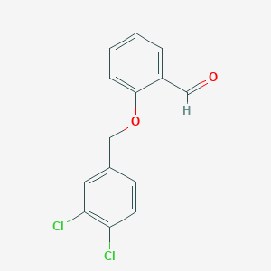 molecular formula C14H10Cl2O2 B067181 2-[(3,4-Dichlorobenzyl)oxy]benzaldehyde CAS No. 194802-96-5