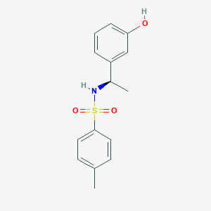 molecular formula C15H17NO3S B6718169 N-[(1R)-1-(3-hydroxyphenyl)ethyl]-4-methylbenzenesulfonamide 
