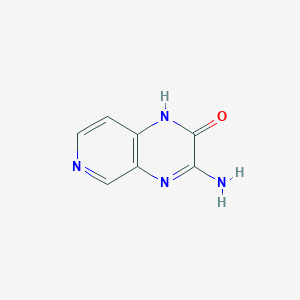 molecular formula C7H6N4O B067187 3-Aminopyrido[3,4-b]pyrazin-2(1H)-one CAS No. 190144-16-2
