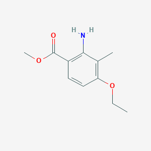 molecular formula C11H15NO3 B067189 Methyl 2-amino-4-ethoxy-3-methylbenzoate CAS No. 181434-72-0