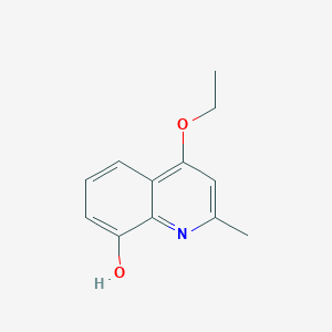 molecular formula C12H13NO2 B067190 4-Ethoxy-2-methylquinolin-8-OL CAS No. 167834-51-7