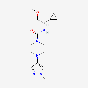 molecular formula C15H25N5O2 B6719224 N-(1-cyclopropyl-2-methoxyethyl)-4-(1-methylpyrazol-4-yl)piperazine-1-carboxamide 