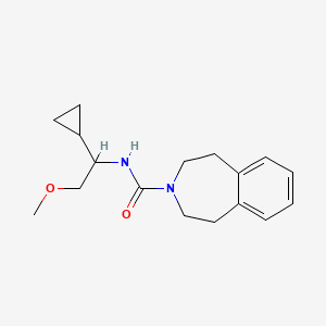 molecular formula C17H24N2O2 B6719258 N-(1-cyclopropyl-2-methoxyethyl)-1,2,4,5-tetrahydro-3-benzazepine-3-carboxamide 