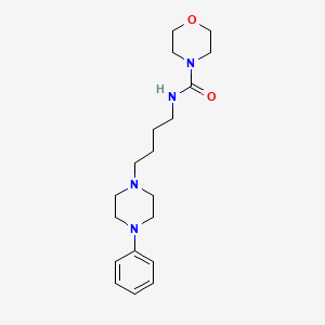 molecular formula C19H30N4O2 B6719773 N-[4-(4-phenylpiperazin-1-yl)butyl]morpholine-4-carboxamide 